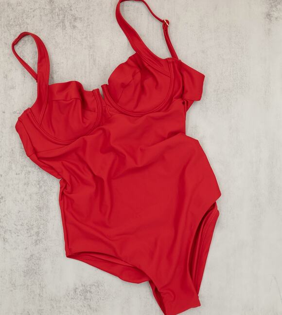 Quince Other - Quince Red One-Piece Swimsuit NWT Size Small